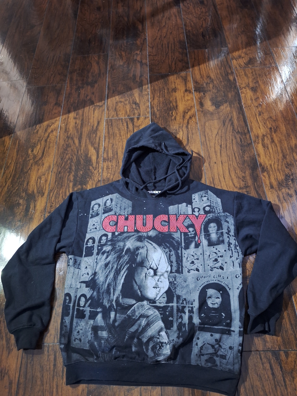 Chucky Graphic Hoodie - Black